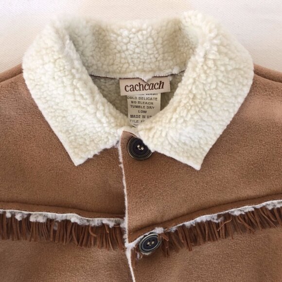 CachCach Tan Cowboy Jacket SET SIZE 4 - Picture 2 of 5